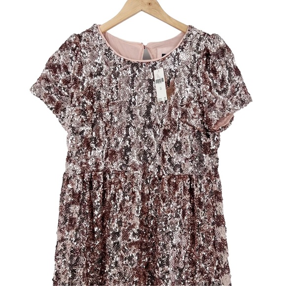 Anthropologie Maeve sequined midi dress (rose gold!) (XS) - Picture 7 of 12